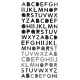 Alphabets Stickers Argent