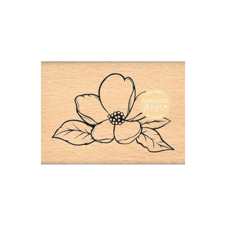 Fleur Sublime - Tampon Bois