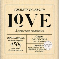 Graines D'Amour - Tampon Bois