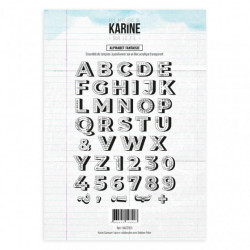 Alphabet Fantaisie Sur le Fil - Tampon Clear