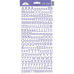 Lilac Alphabet Stickers