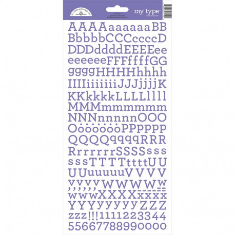 Lilac Alphabet Stickers