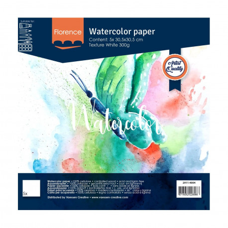 Papier Aquarelle Texturé - Kit