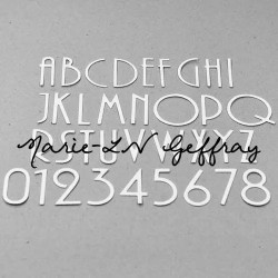 Alphabet et Chiffres - Dies