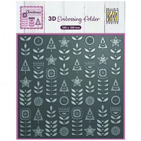 Scandinavian Floawers - Classeur d'embossage