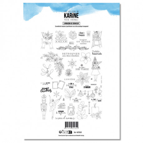 Livraison De Bonheur - Tampon transparent