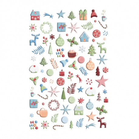 Poésie Hivernale - Puffy Stickers